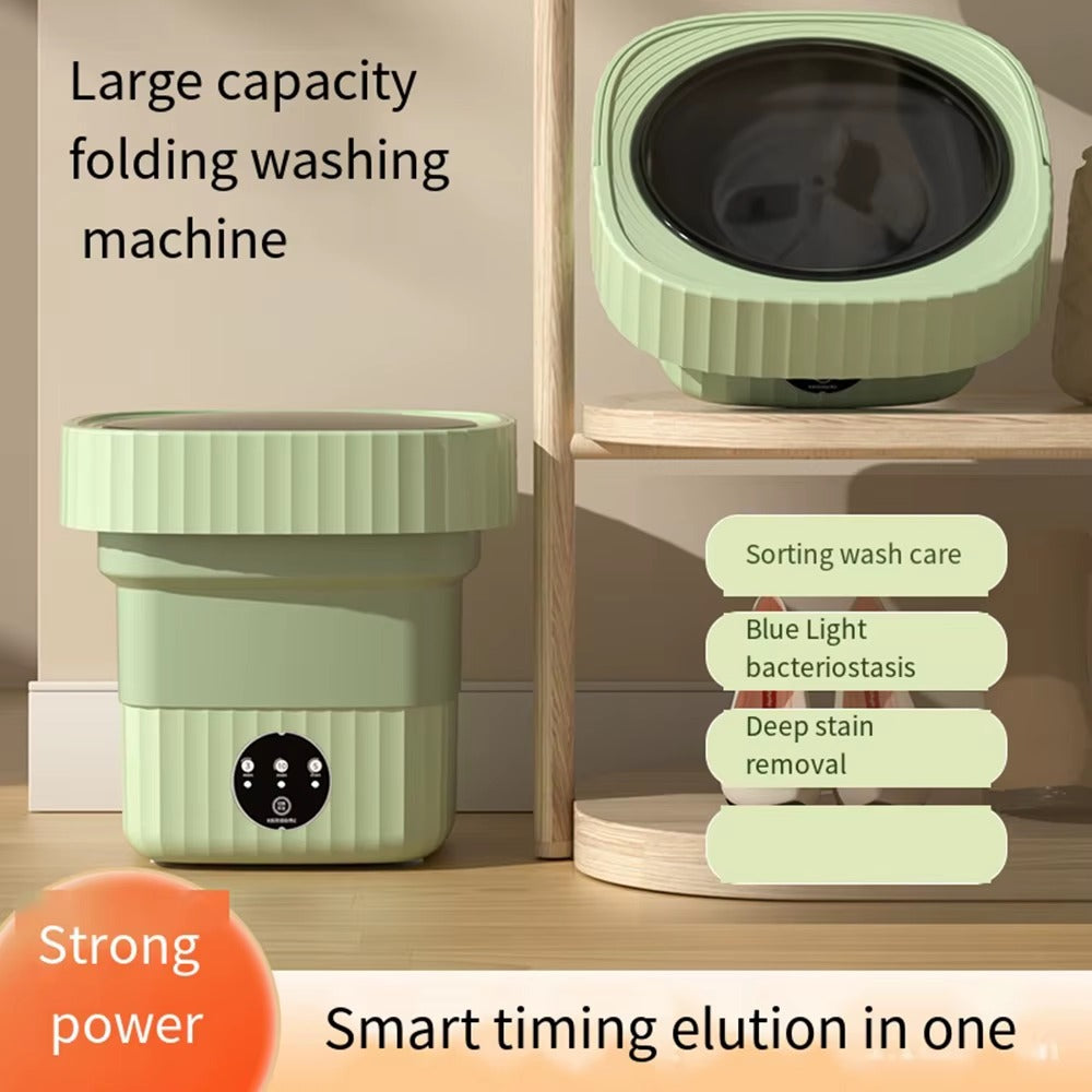 10L Foldable Mini Portable Washing Machine | wash clothes, socks, underwear, or light garments