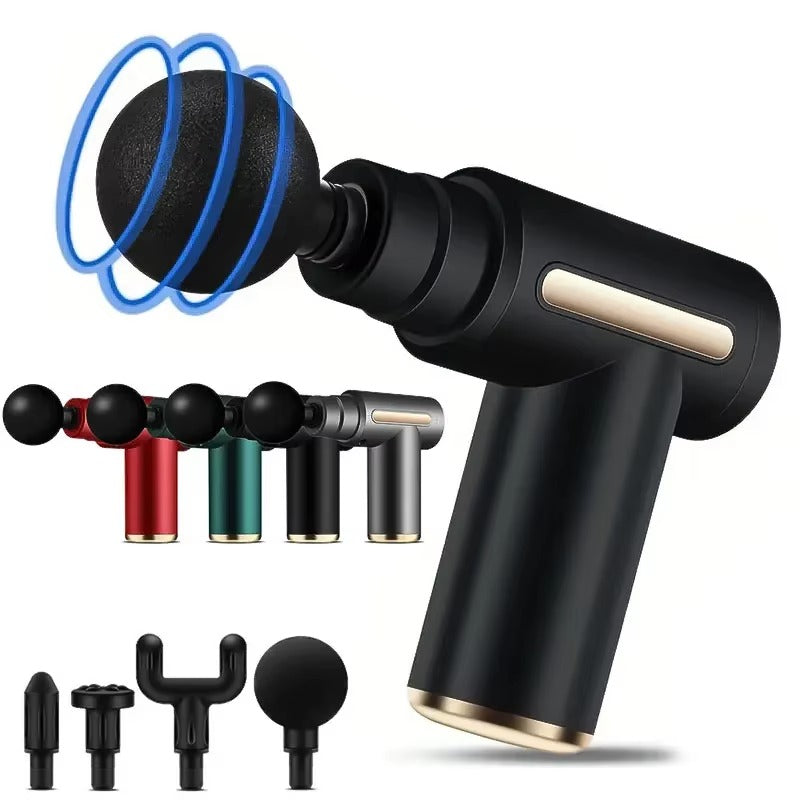 Deep Tissue Massage Gun | Portable Muscle Relief Massager with Rechargeable Battery for Neck & Back