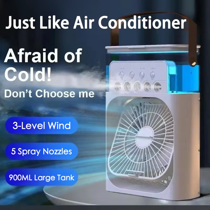 Mini Portable Air Cooler Fan with Evaporative Cooling | 3-Speed Personal Air Conditioner