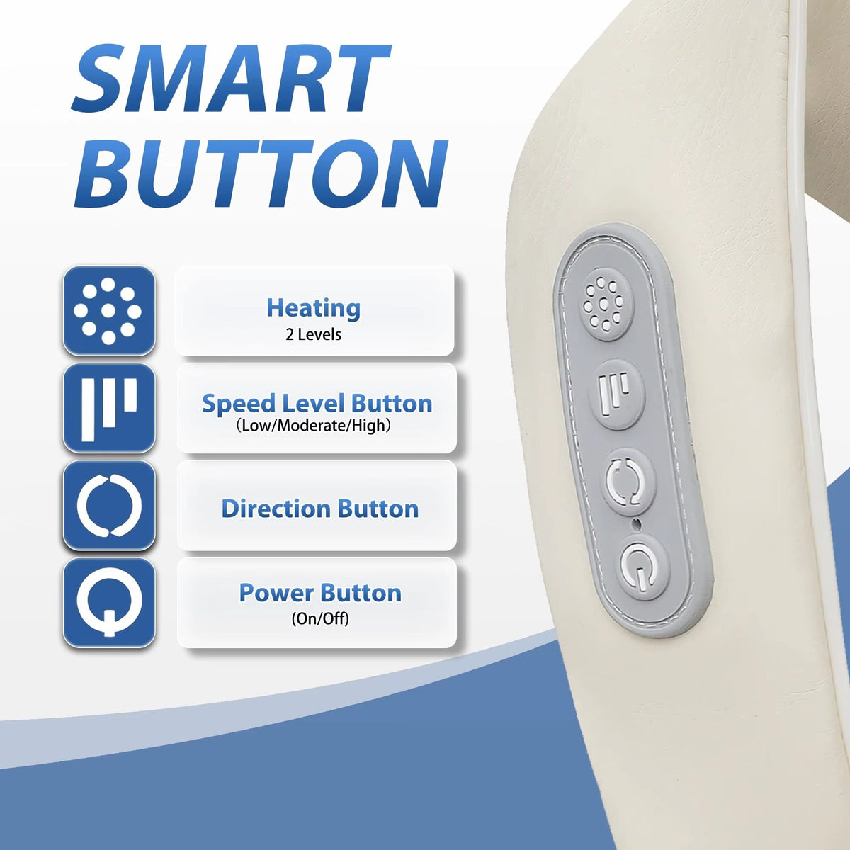 Neck and Shoulder Massager | Cordless Deep Tissue Electric Kneading Massager