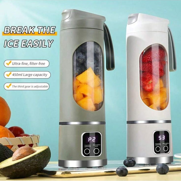 Portable USB Rechargeable Mini Blender | Wireless Personal Juicer | 400ml Handheld Mixer for Shakes, Juices & Gym
