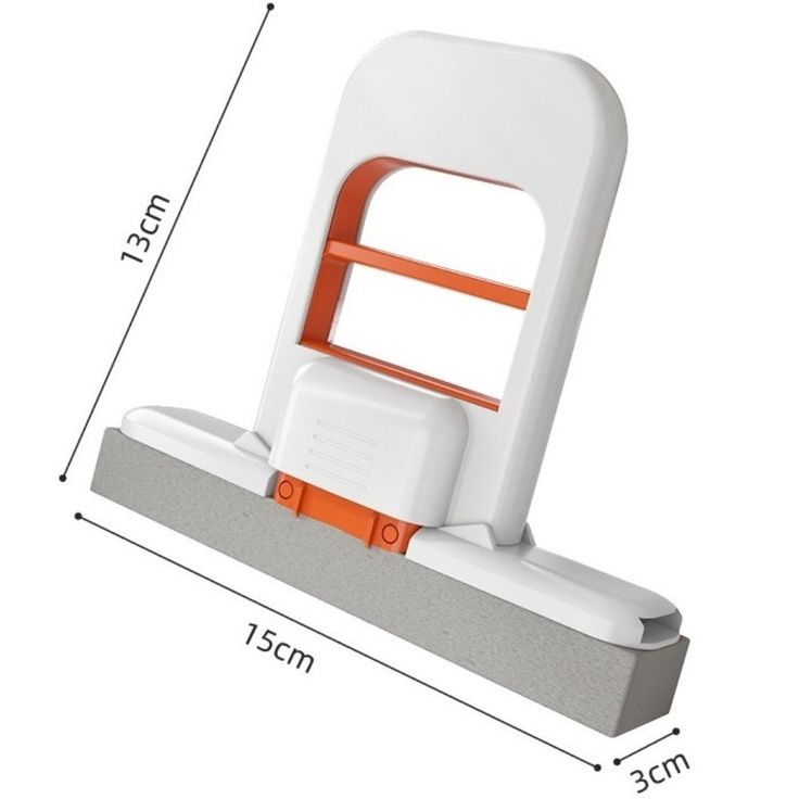 Portable Mini Sponge Mop - Self-Squeeze Foldable Cleaning Mop for Kitchen, Bathroom, Glass & Car (Wet & Dry Use)