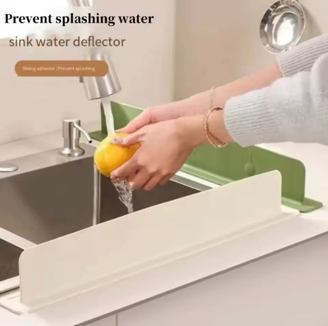 Silicone Sink Splash Guard Water Stopper with Suction Cup